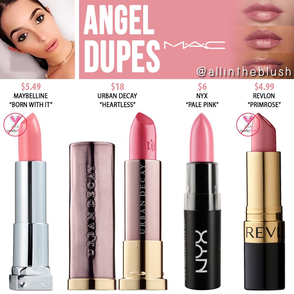 Verrassend MAC Angel Lipstick Dupes - All In The Blush VK-81