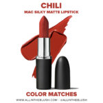 MAC Chili Silky Matte Lipstick Dupes