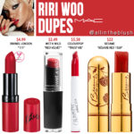 MAC Riri Woo Lipstick Dupes