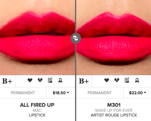 MAC All Fired Up Lipstick Dupes