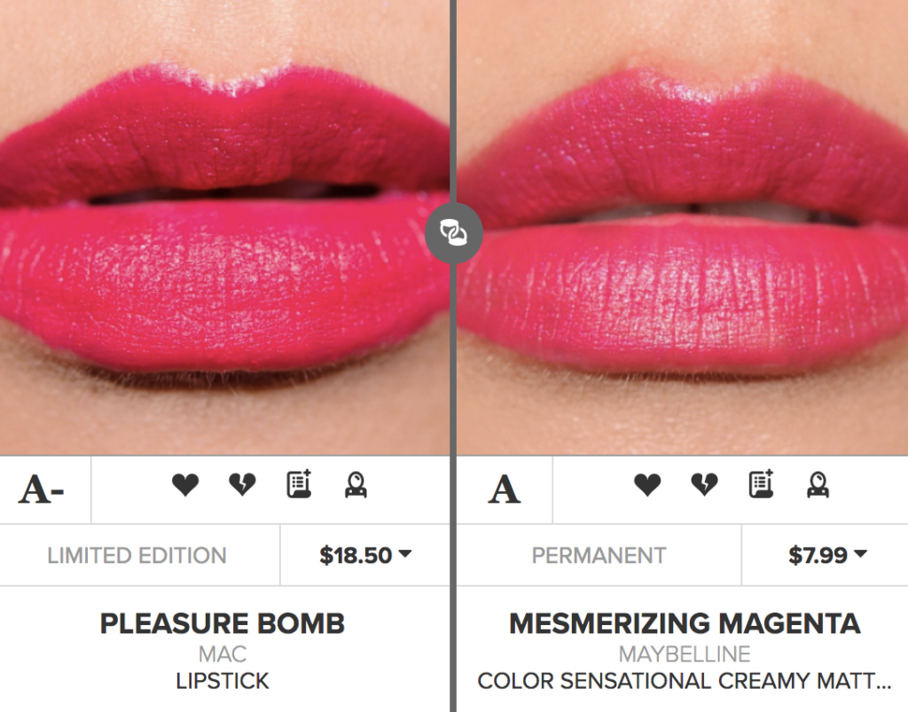 MAC Pleasure Bomb Lipstick Dupes