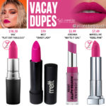 Kylie Cosmetics Vacay Lipstick Dupes