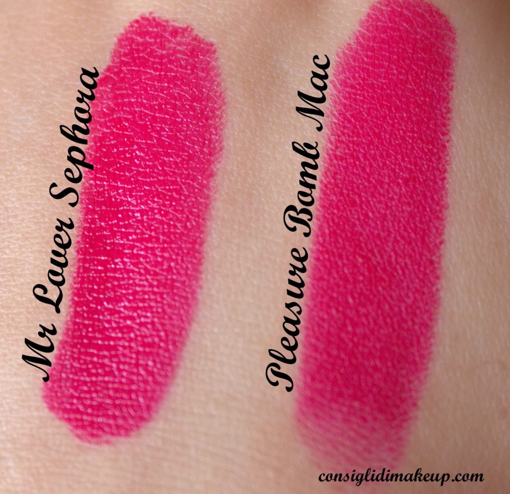 MAC Pleasure Bomb Lipstick Dupes