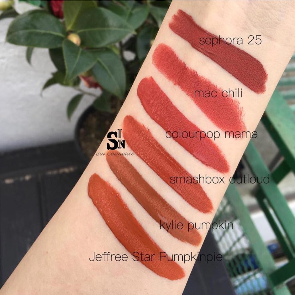 Jeffree Star Pumpkin Pie Velour Liquid Lipstick Dupes