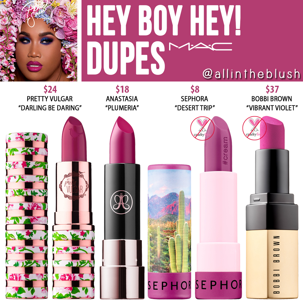 MAC Hey, Boy, Hey! Lipstick Dupes