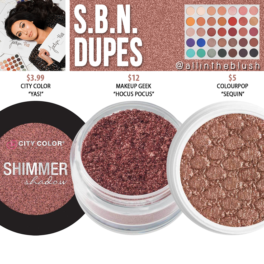 Morphe x Jaclyn Hill S.B.N. Eyeshadow Dupes [The Jaclyn Hill Palette]