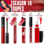 Colourpop Season 10 Ultra Matte Liquid Lipstick Dupes