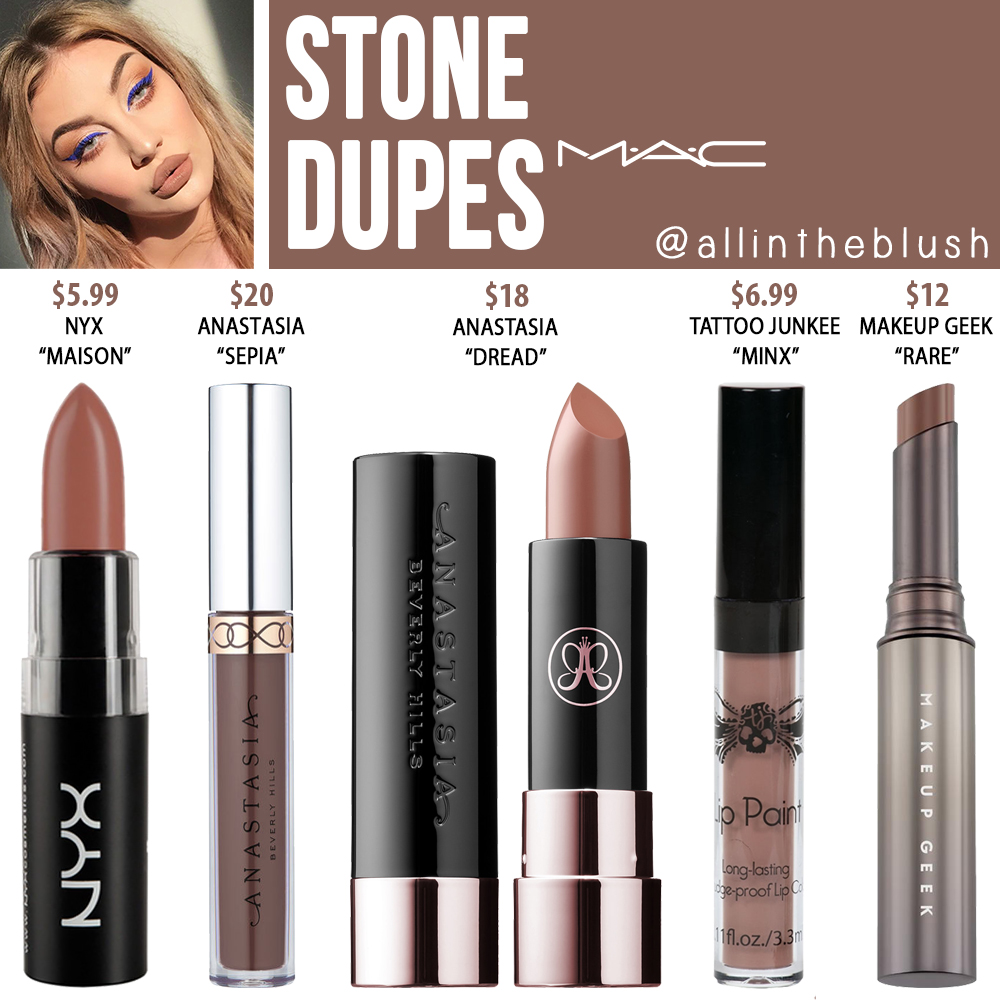 MAC Stone Lipstick Dupes