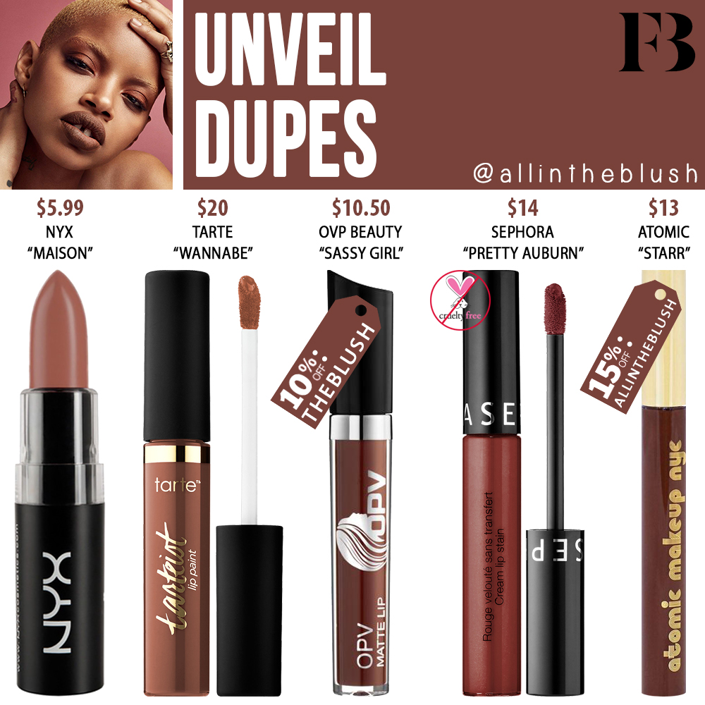 Fenty Beauty Unveil Stunna Lip Paint Dupes