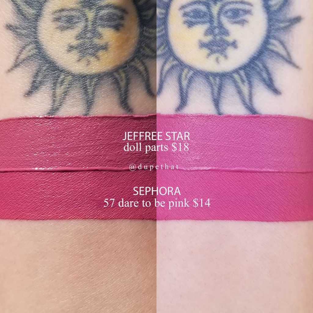 Jeffree Star Doll Parts Velour Liquid Lipstick Dupes