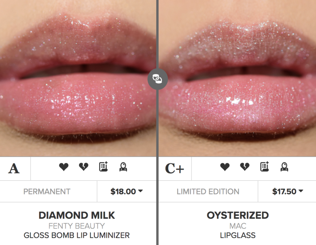Fenty Beauty Diamond Milk Gloss Bomb Dupes