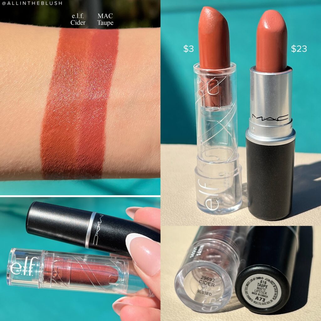 MAC Taupe Lipstick Dupes