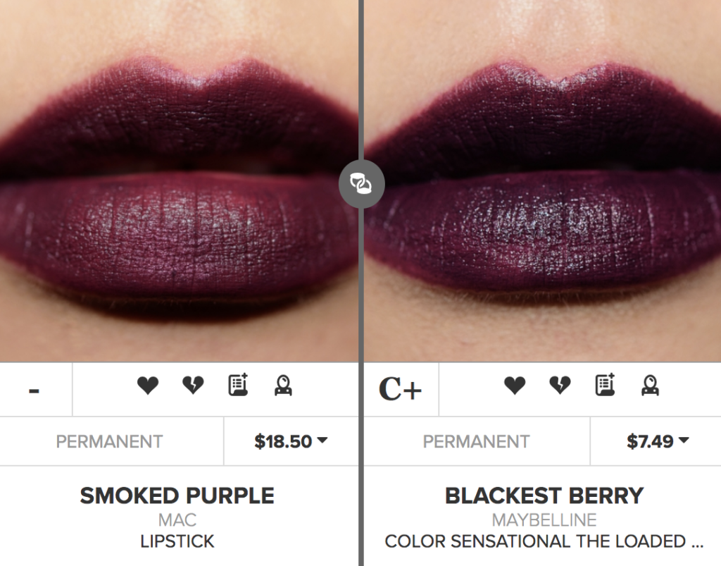 MAC Smoked Purple Lipstick Dupes