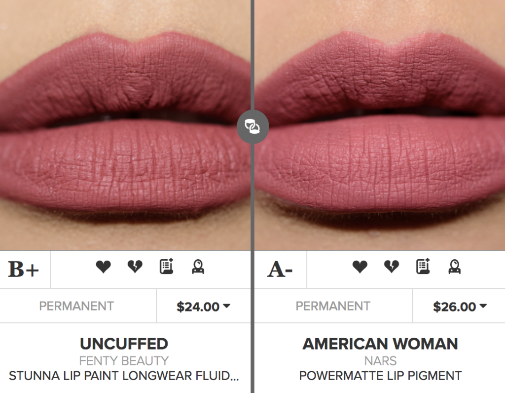 Fenty Beauty Uncuffed Stunna Lip Paint Dupes