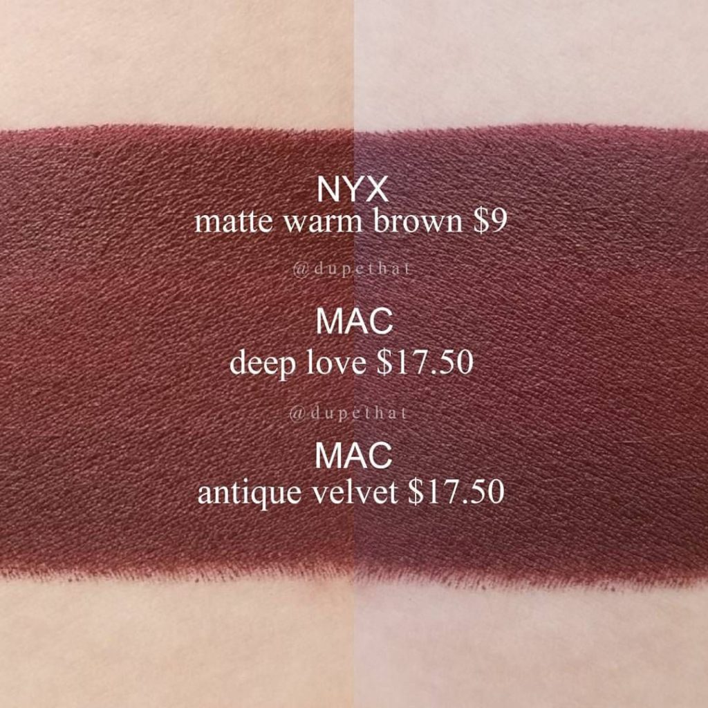 MAC Antique Velvet Lipstick Dupes