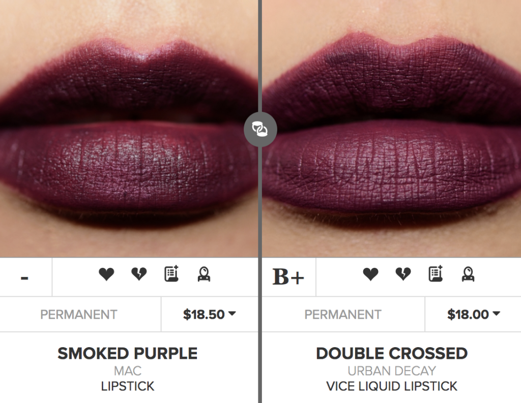 MAC Smoked Purple Lipstick Dupes