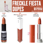 Fenty Beauty Freckle Fiesta Mattemoiselle Plush Matte Lipstick Dupes