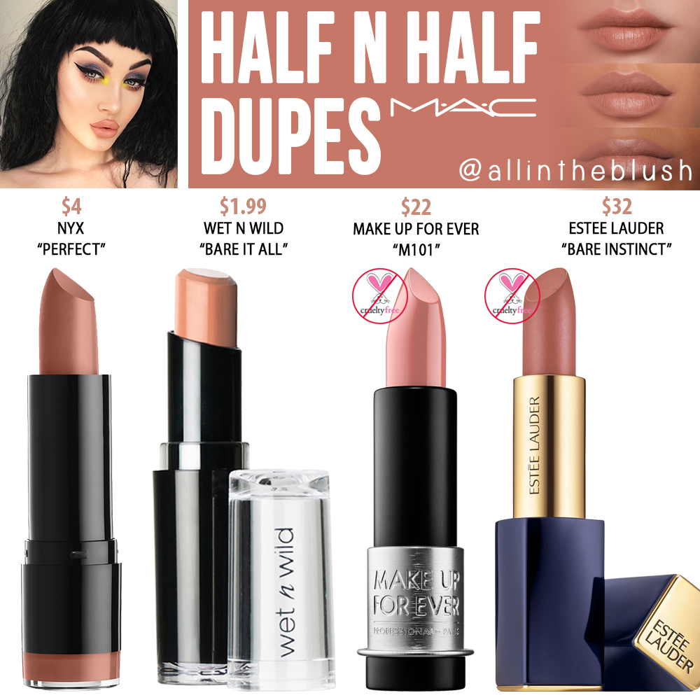 MAC Half ‘N Half Lipstick Dupes