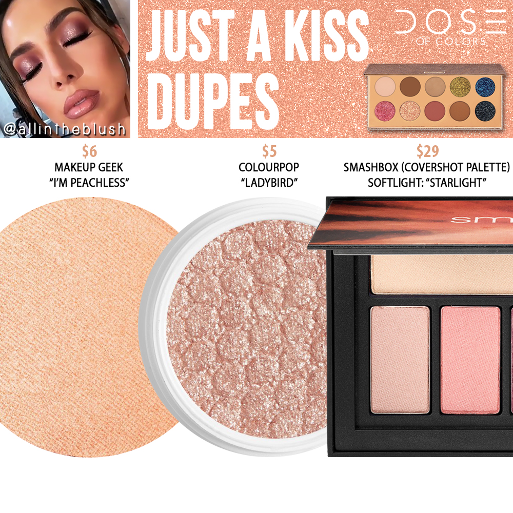 Dose of Colors Just a Kiss Eyeshadow (FRIENDCATION) Dupes