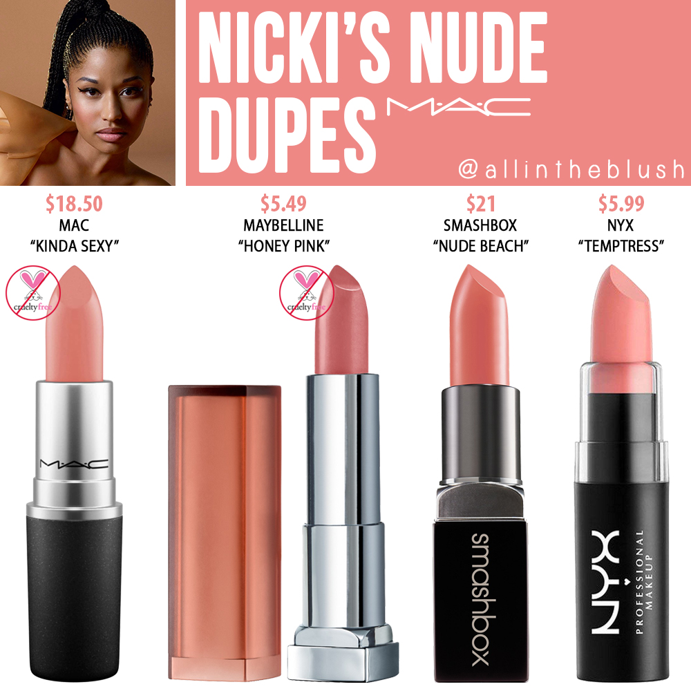 The Dupes 1. MAC “Kinda Sexy” ($18.50) Buy at AMAZON or NORDSTROM. 