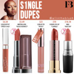 Fenty Beauty S1ngle Mattemoiselle Plush Matte Lipstick Dupes