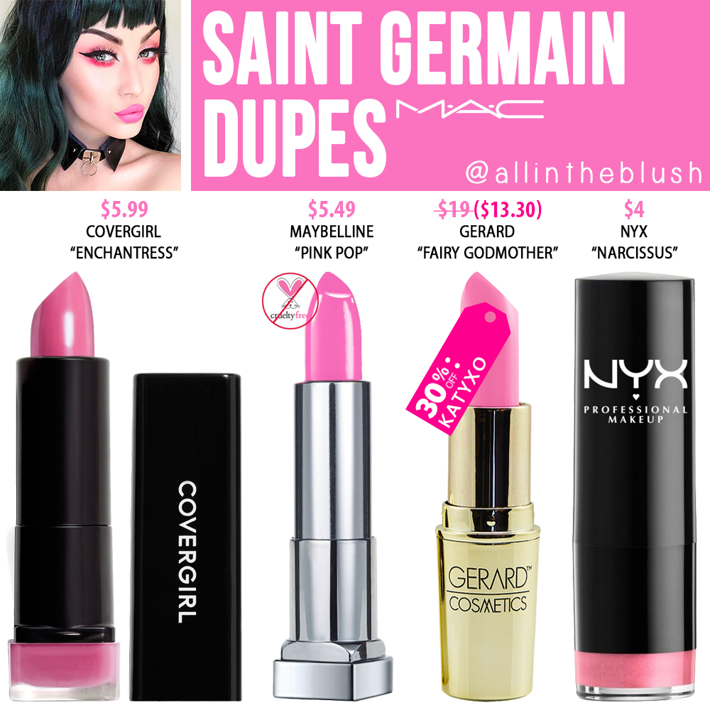 MAC Saint Germain Lipstick Dupes