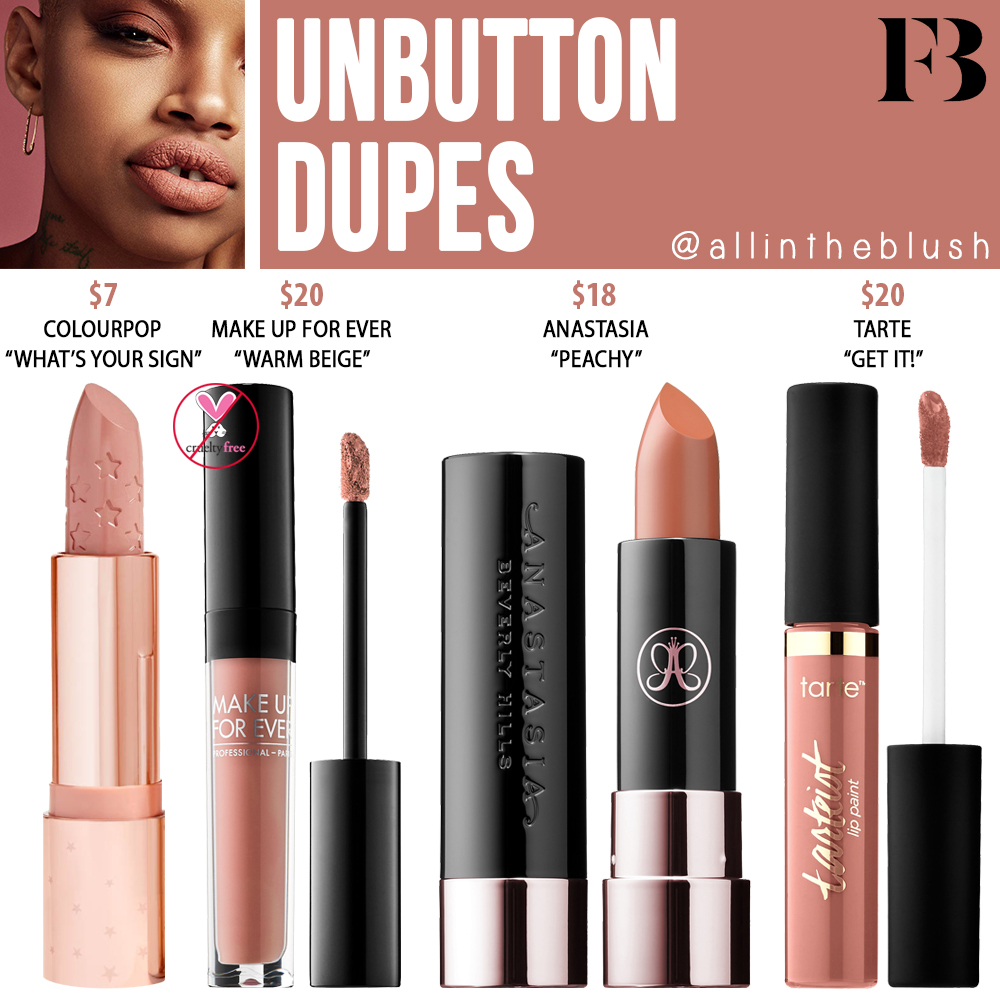 Fenty Beauty Unbutton Stunna Lip Paint Dupes