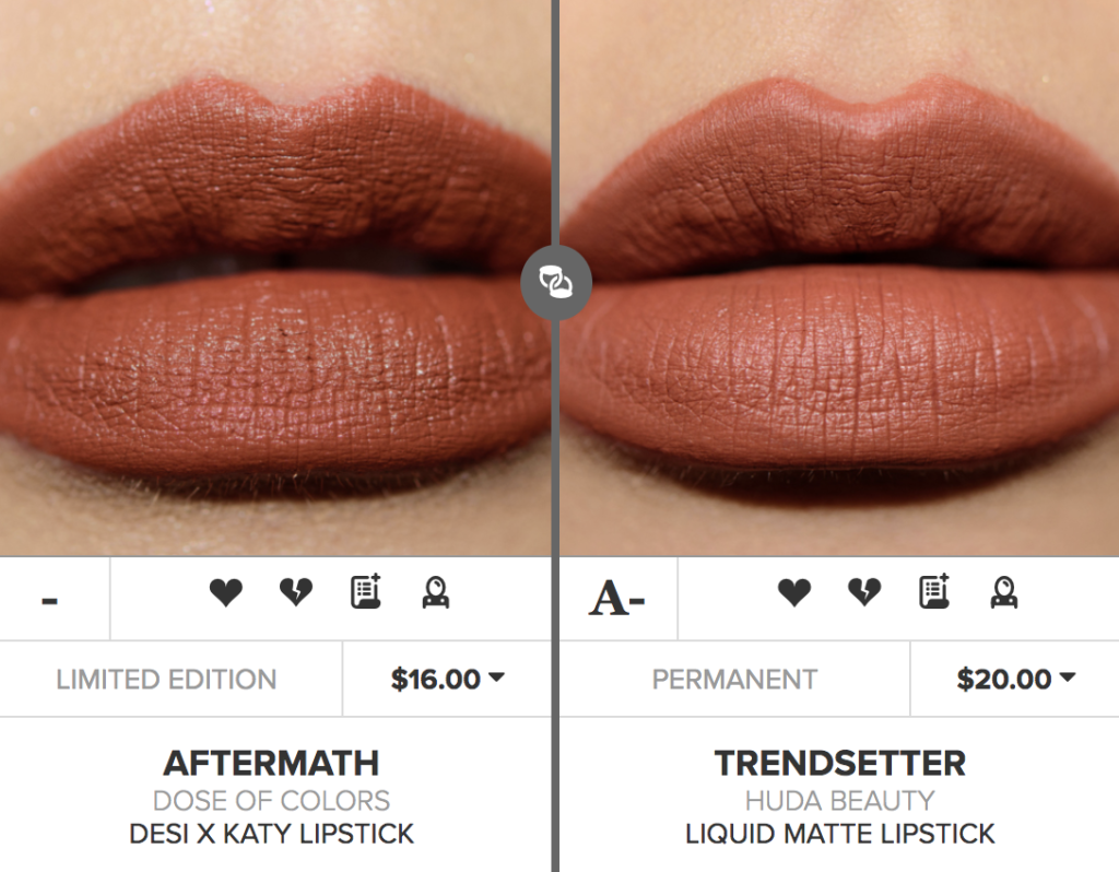 Dose of Colors Aftermath Semi Matte Lipstick Dupes