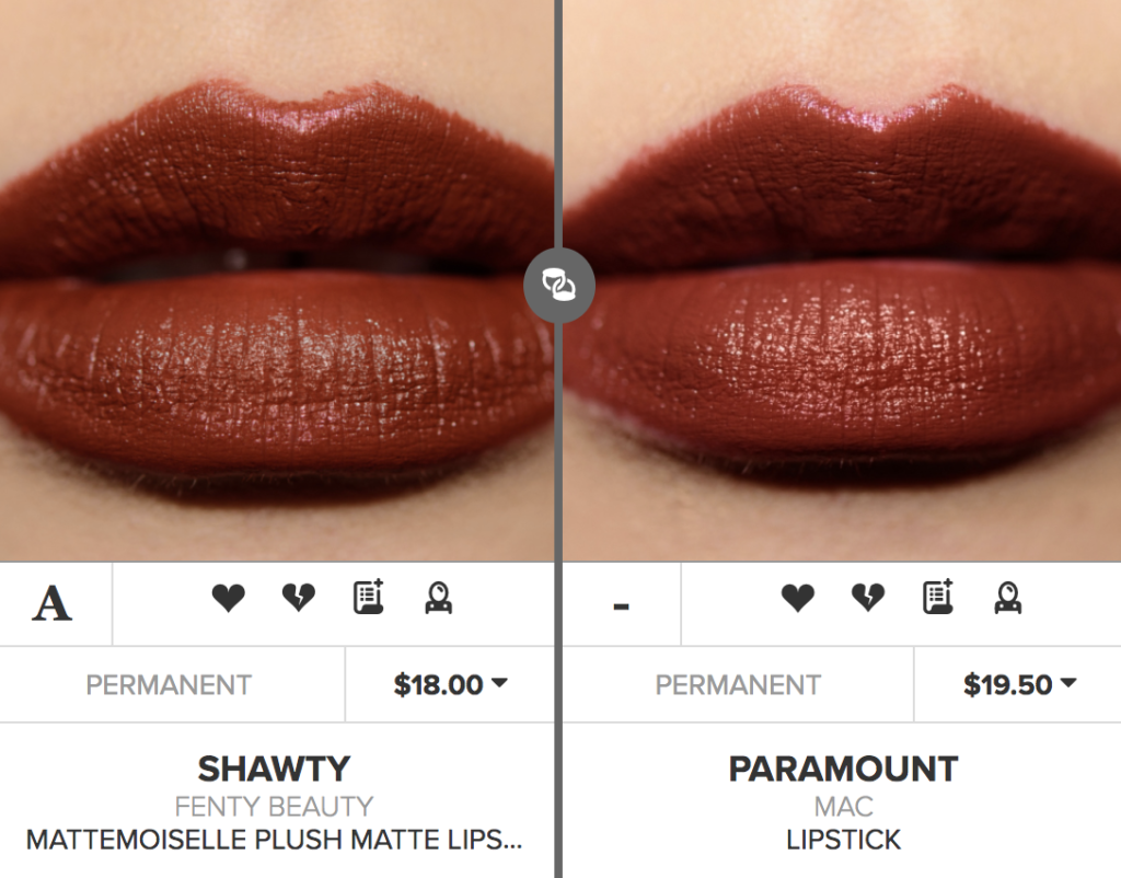 Fenty Beauty Shawty Mattemoiselle Plush Matte Lipstick Dupes