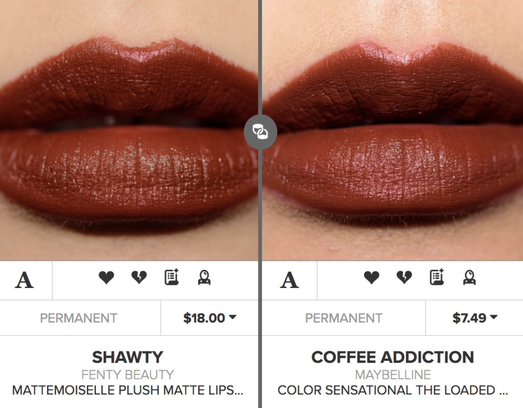 Fenty Beauty Shawty Mattemoiselle Plush Matte Lipstick Dupes