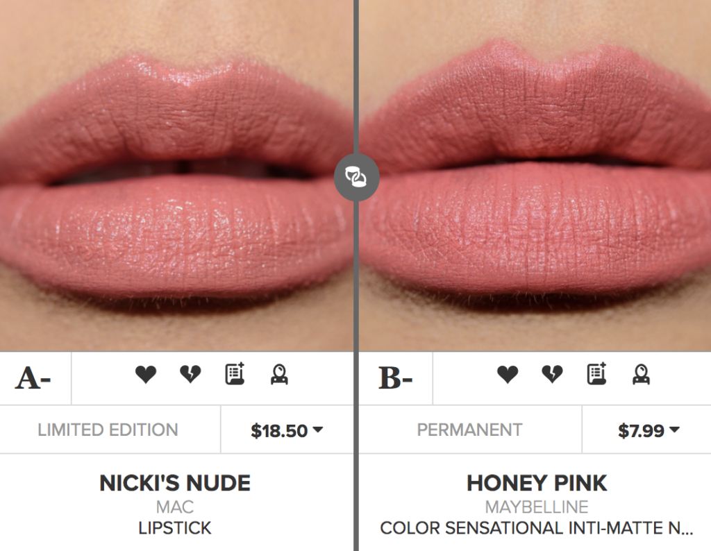 MAC Nicki's Nude Lipstick Dupes