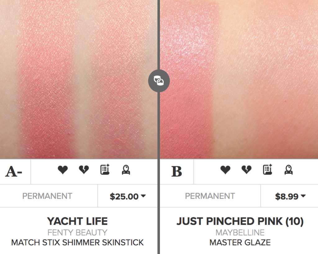 Fenty Beauty Yacht Lyfe Match Stix Shimmer Skinstick Dupes