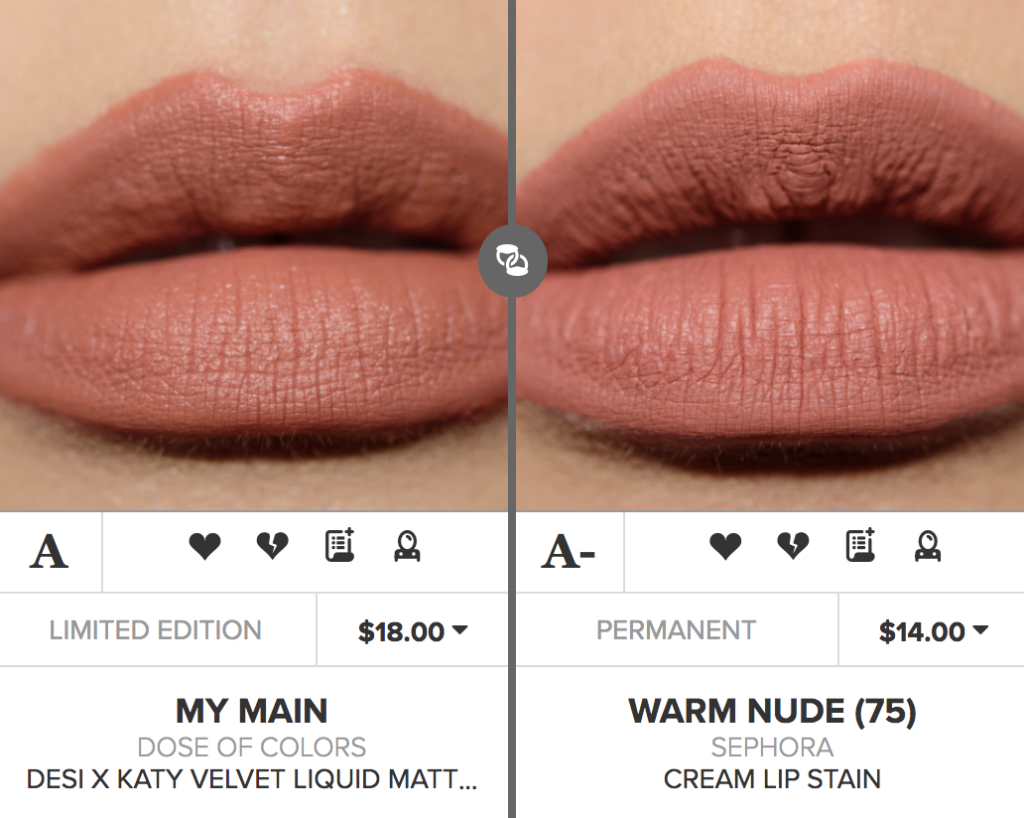 Dose of Colors My Main Matte Liquid Lipstick Dupes