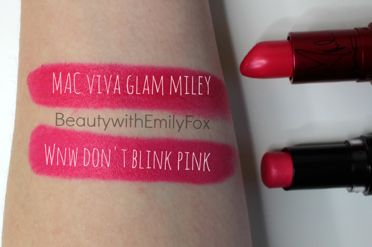 MAC Viva Glam Miley Cyrus Lipstick Dupes. 