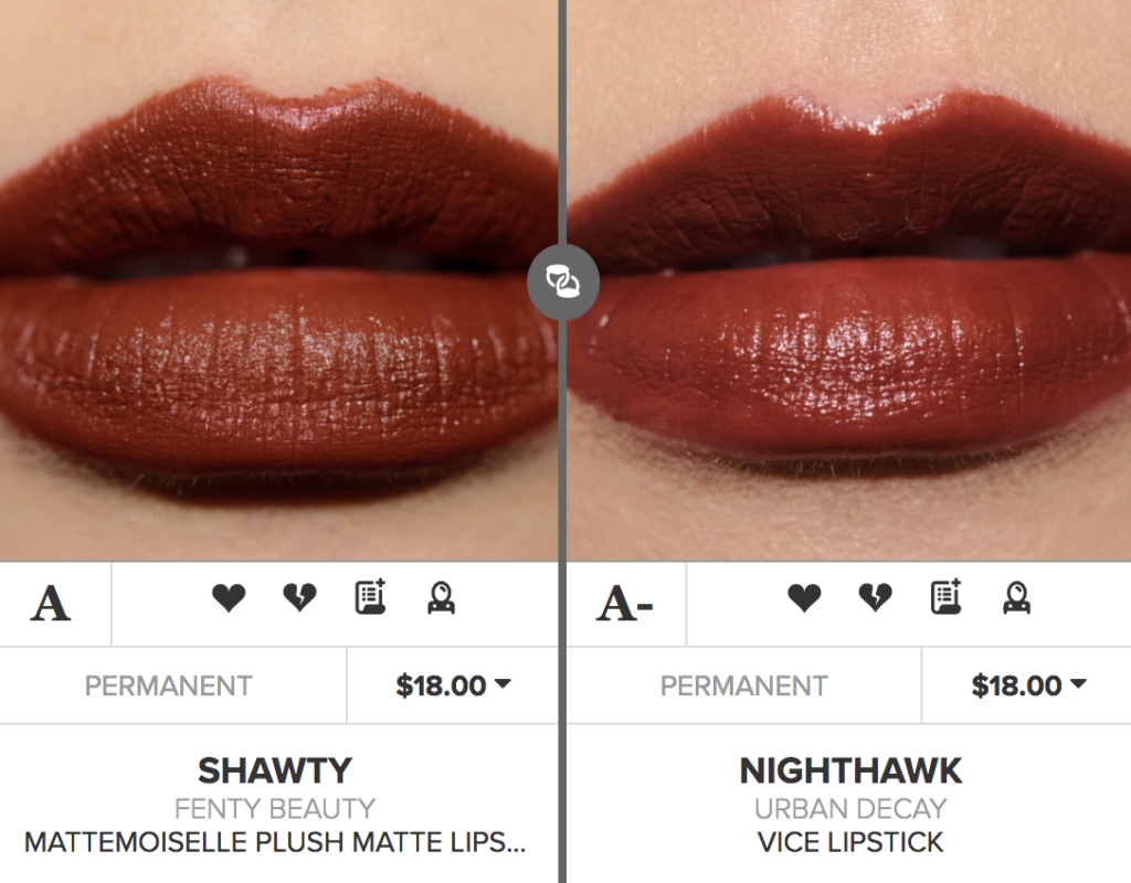 Fenty Beauty Shawty Mattemoiselle Plush Matte Lipstick Dupes