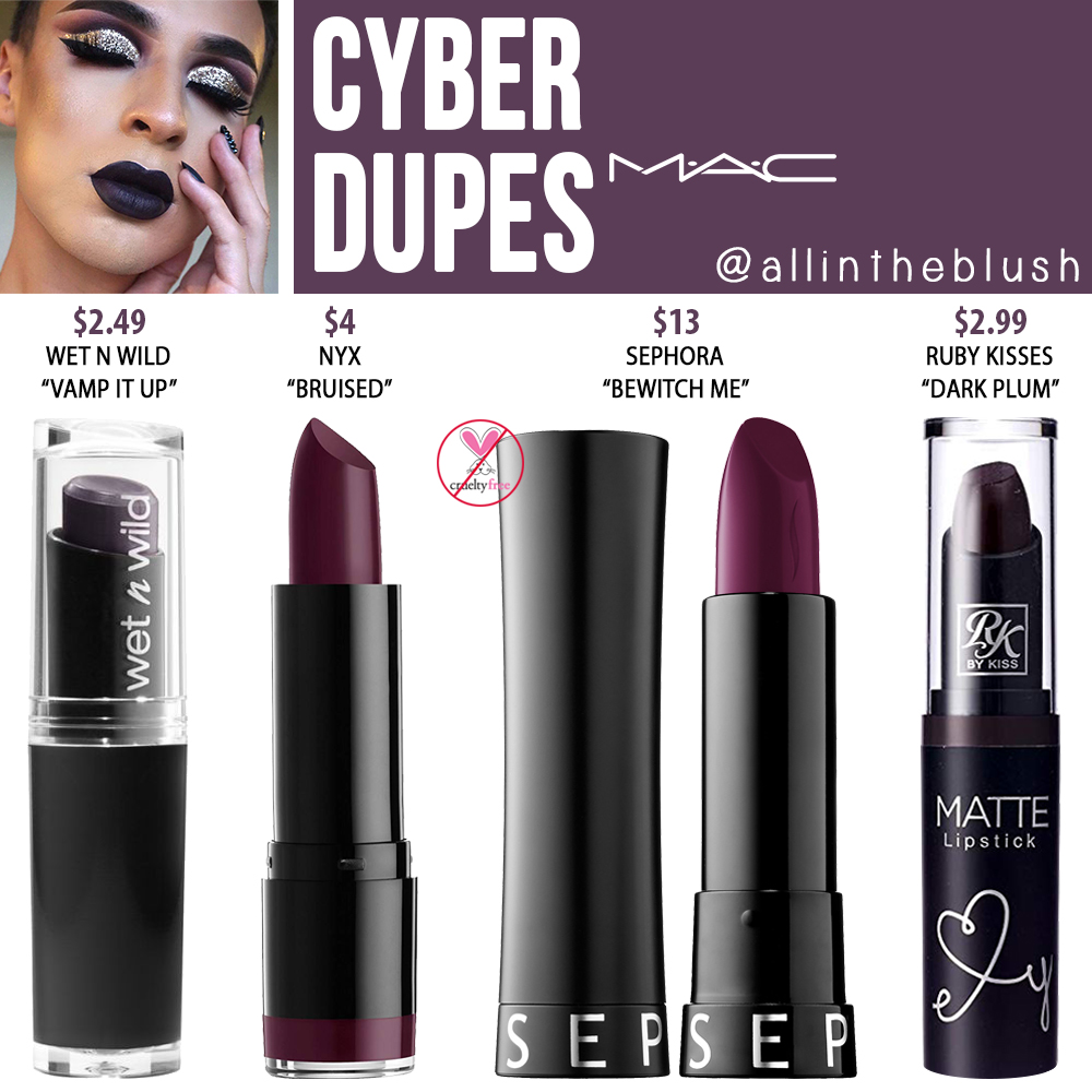 MAC Cyber Lipstick Dupes - All In The Blush