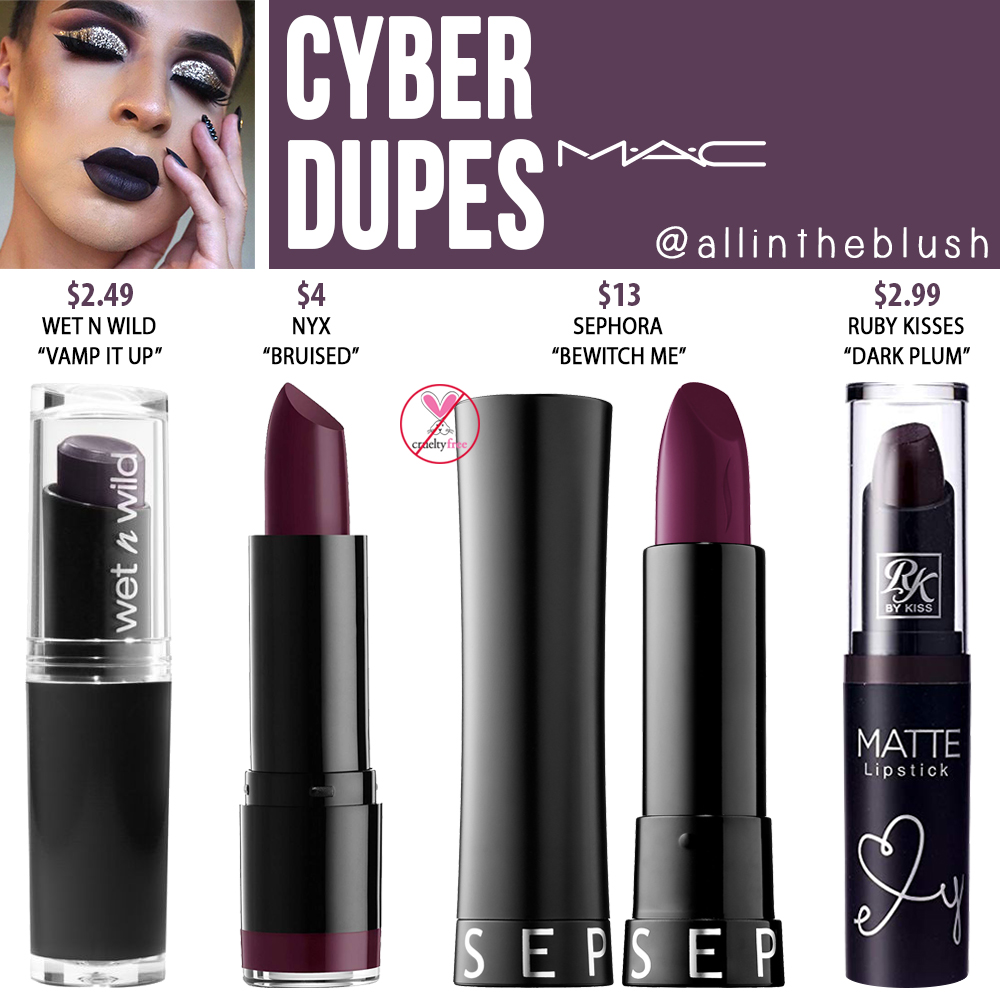 MAC Cyber Lipstick Dupes