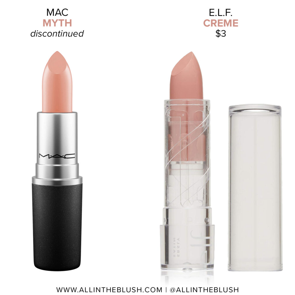 MAC Myth Lipstick Dupes