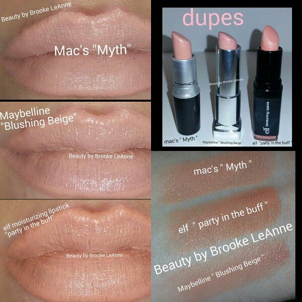 MAC Myth Lipstick Dupes. 