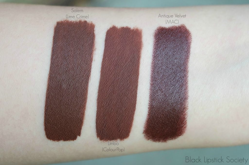 Lime Crime Salem Velvetine Dupes