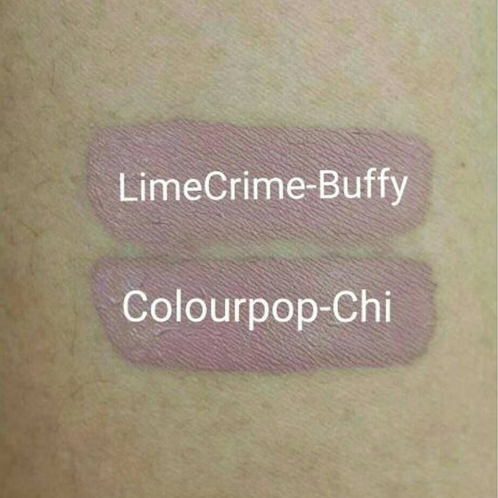 Lime Crime Buffy Velvetine Dupes