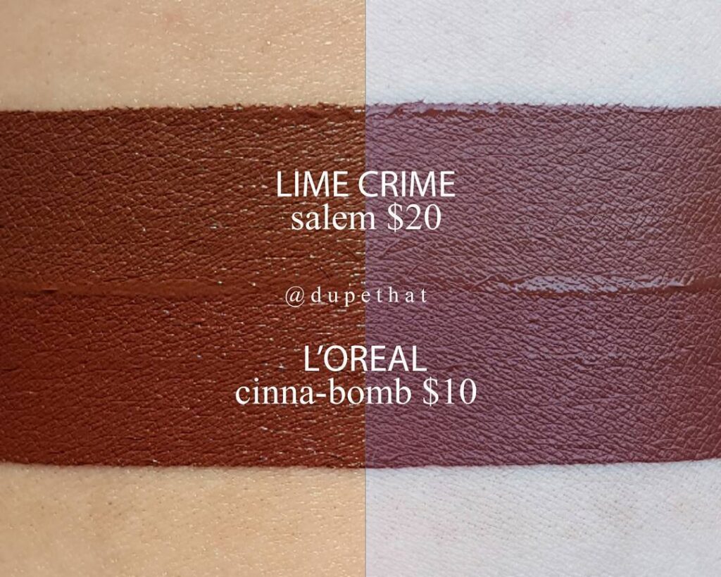Lime Crime Salem Velvetine Dupes