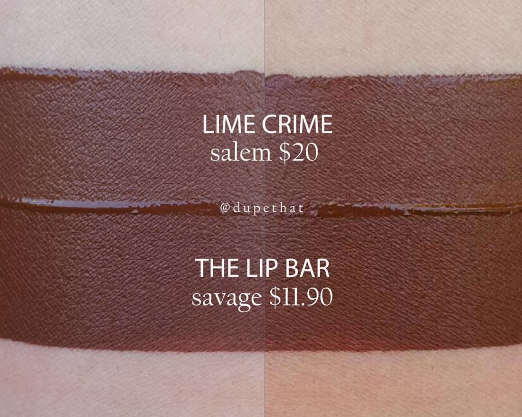 Lime Crime Salem Velvetine Dupes