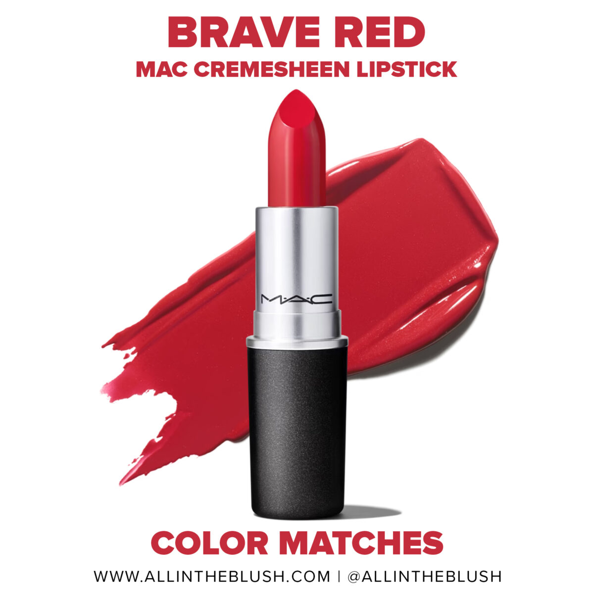 MAC Brave Red Lipstick Dupes