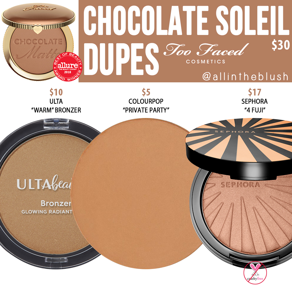 Chocolate Soleil Bronzer Dupes - In The Blush