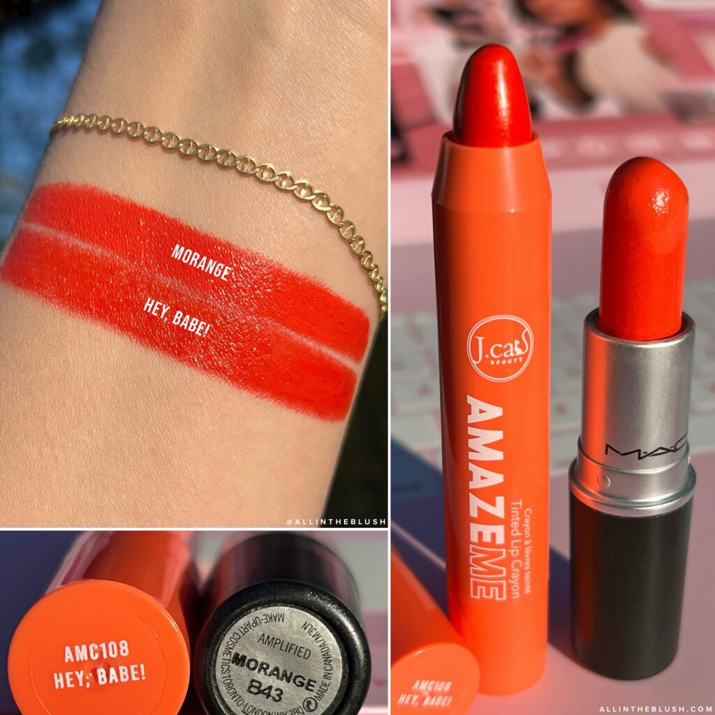 MAC Morange Lipstick Dupes