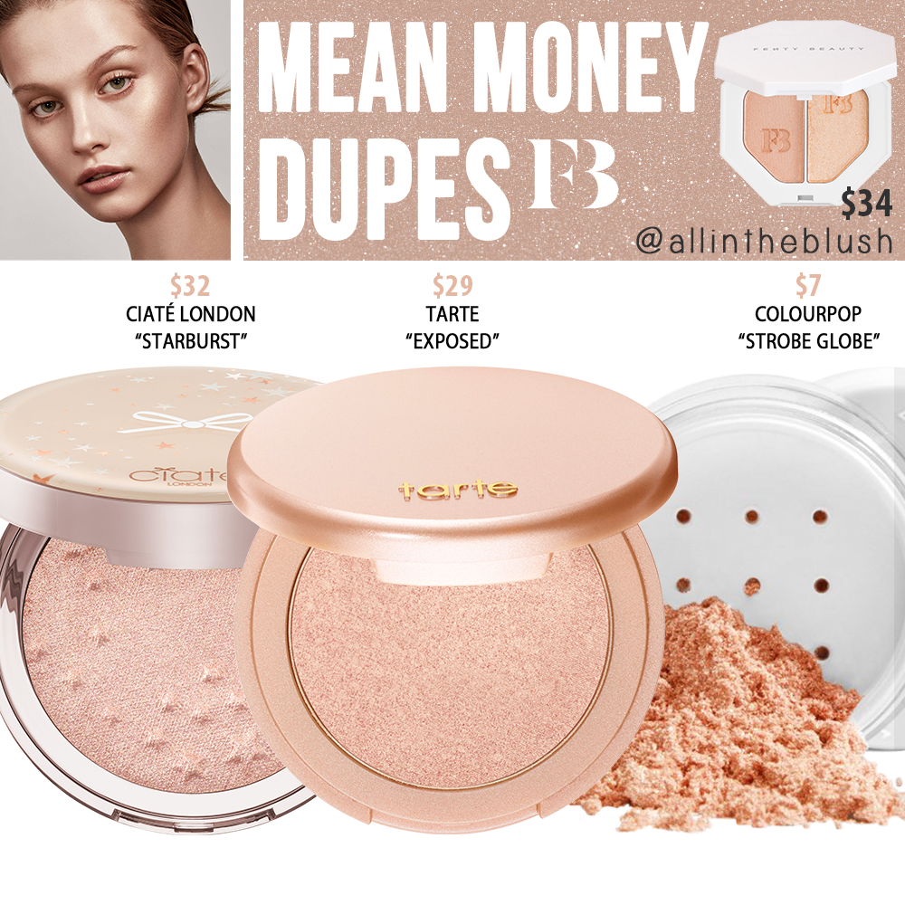 Fenty Beauty Mean Money Killawatt Freestyle Highlighter Dupes