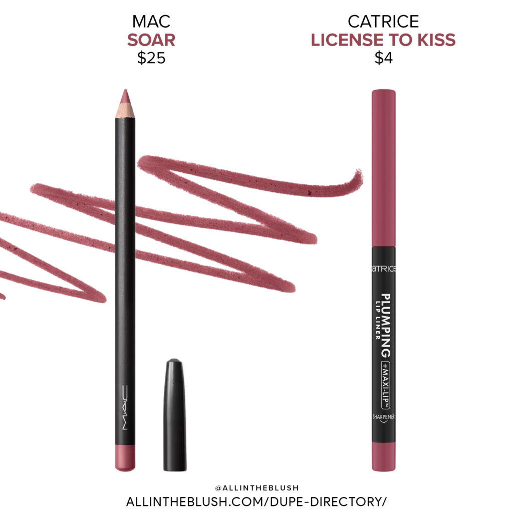 MAC Soar Lip Pencil Dupes