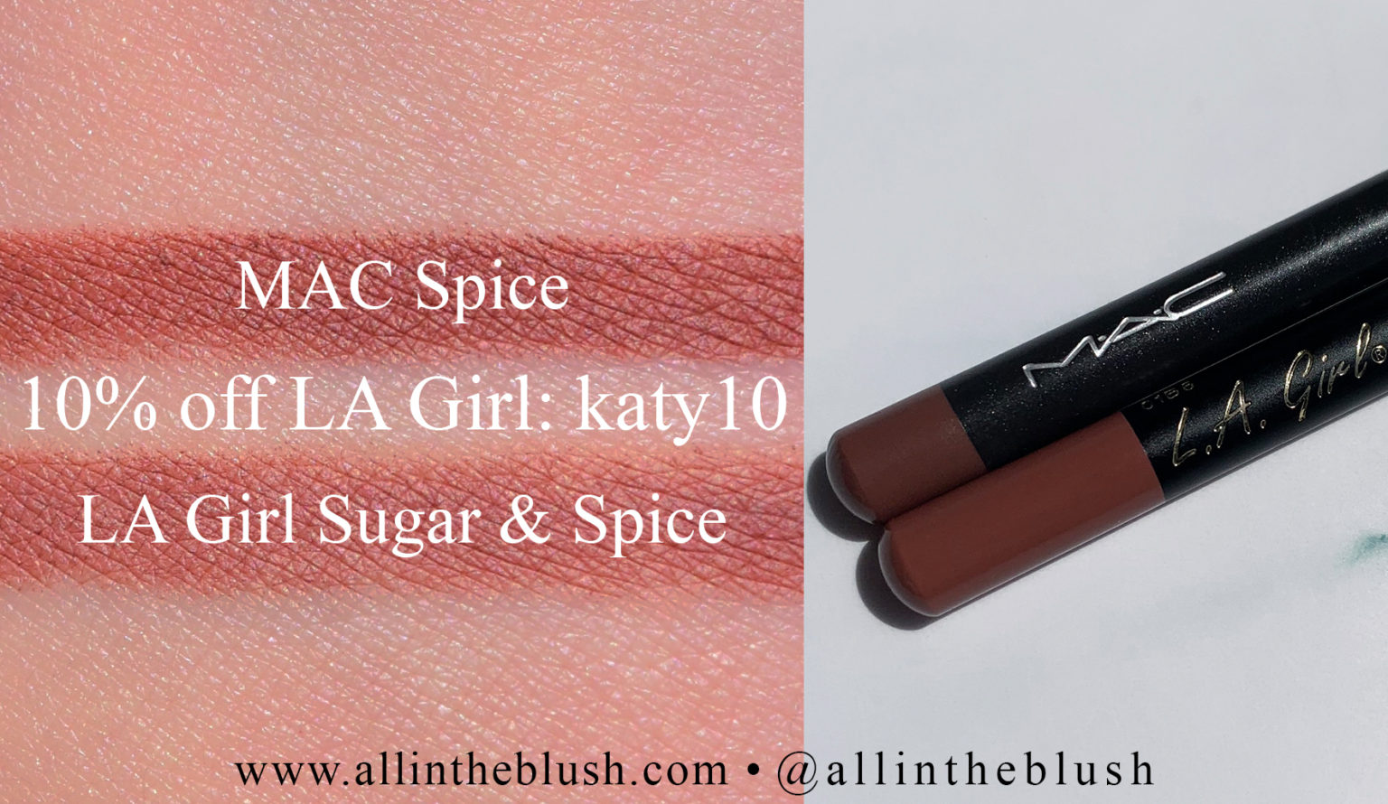 MAC Spice Lip Pencil Dupes All In The Blush