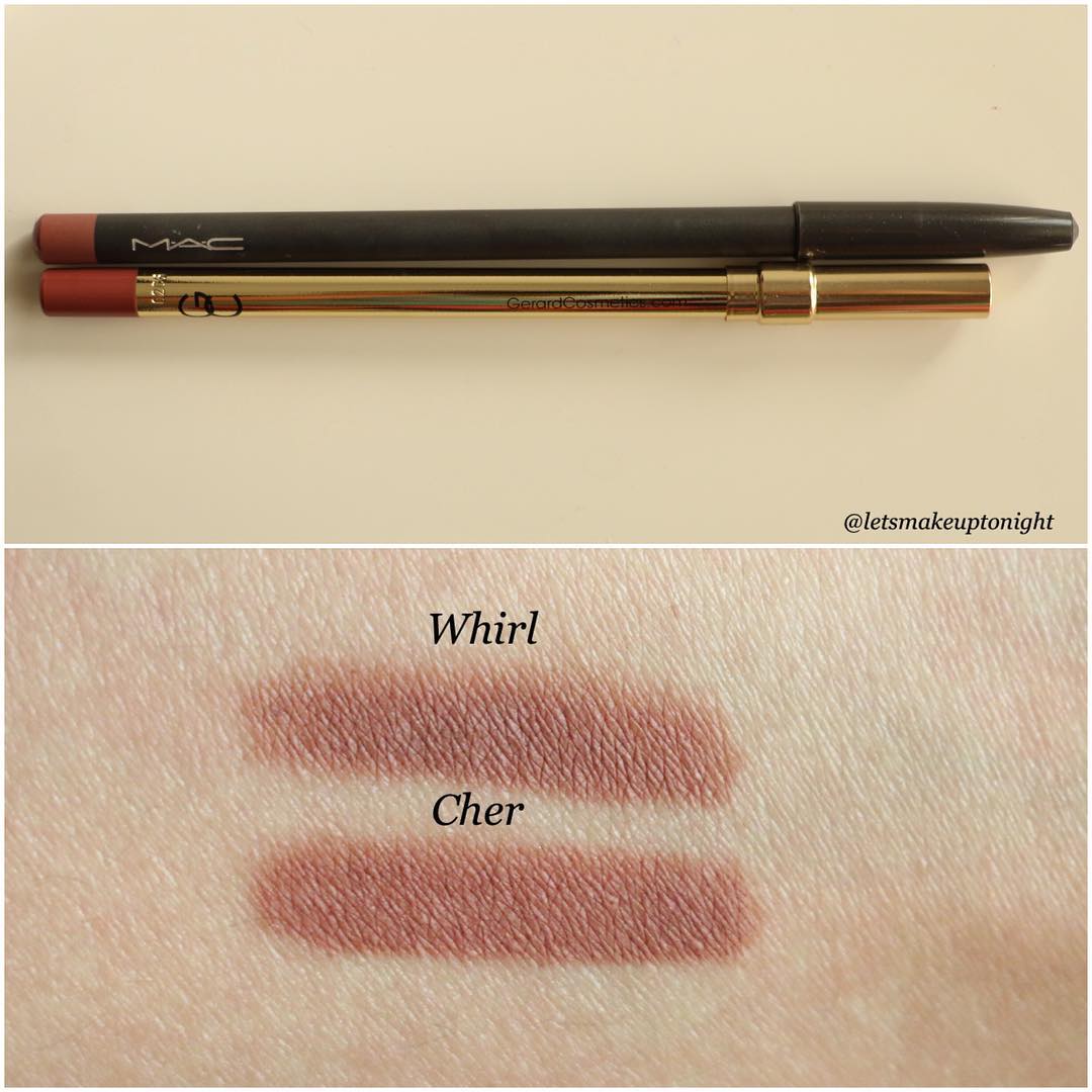 Review, Swatches, Dupes, Price of MAC LIP LINER WHIRL.